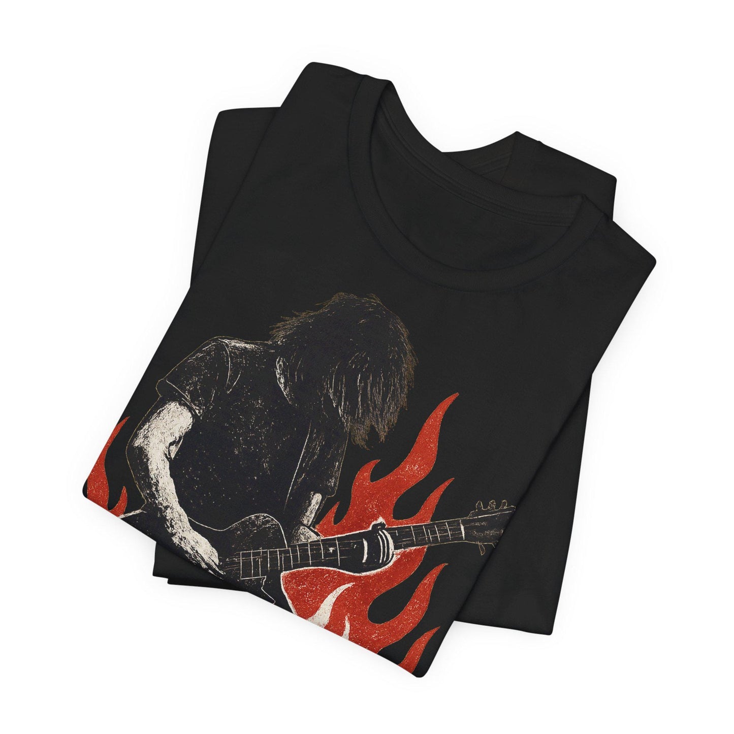 Stand Out in Stage Burn Style Rock Star Vibes Graphic Tee by Dreamdropwear