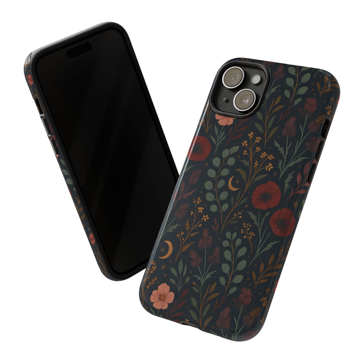 Unique Dark Floral Botanica Nocturn Custom Design Tough Phonecase by Dreamdropwear