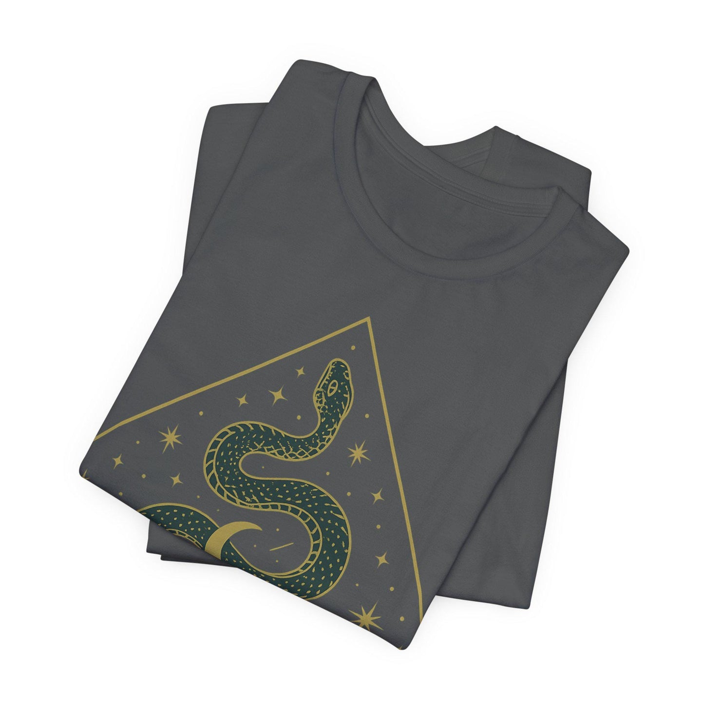 Serpent of the Stars Unisex Graphic Tee - Embrace the Night Sky - Dreamdropwear