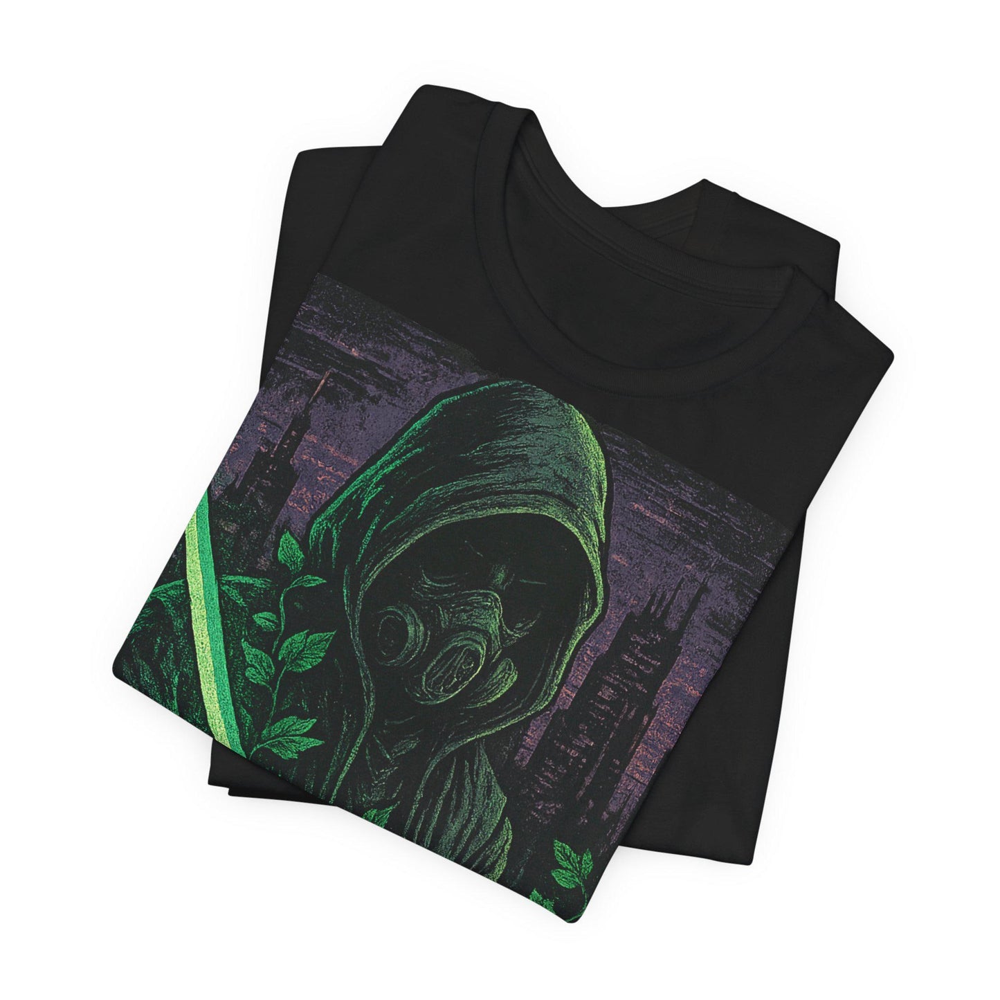 Cyberpunk Unisex Graphic T Shirt-Samurai Sword-Futuristic Streetwear-Dreamdropwear