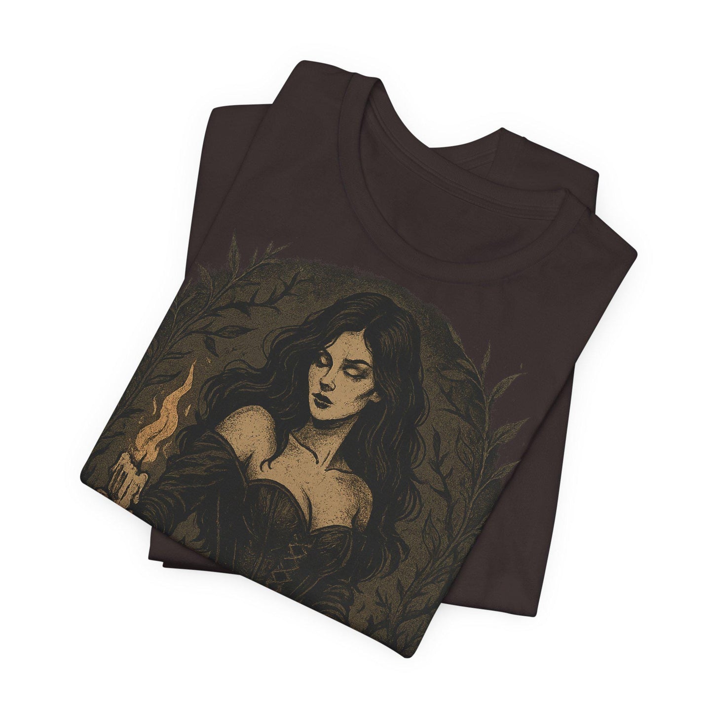 Mystical Candlelight Shadow Witchy unisex Graphic by Dreamdropwear