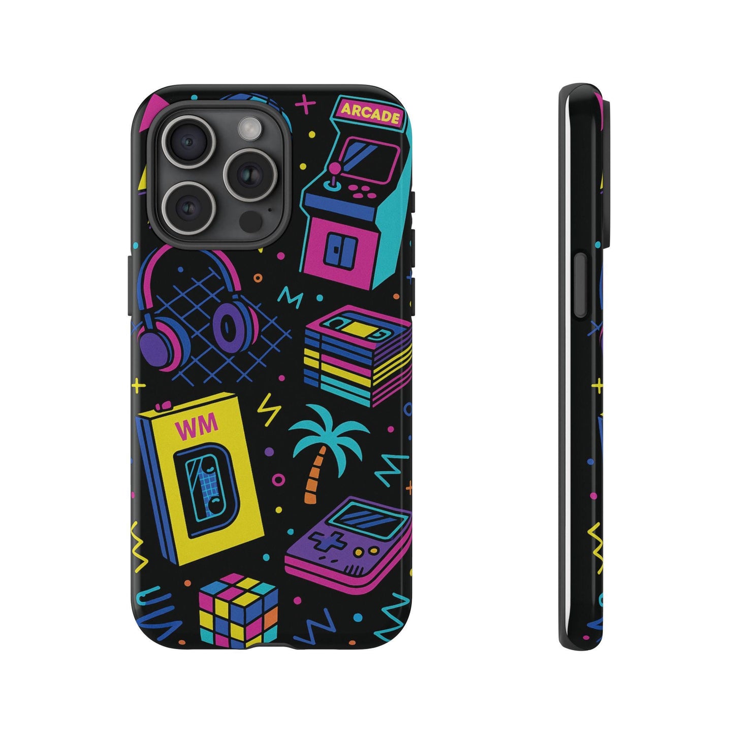 Unique Retro Arcade Dream Tough Phonecase with a Nostalgic Twist by Dreamdropwear