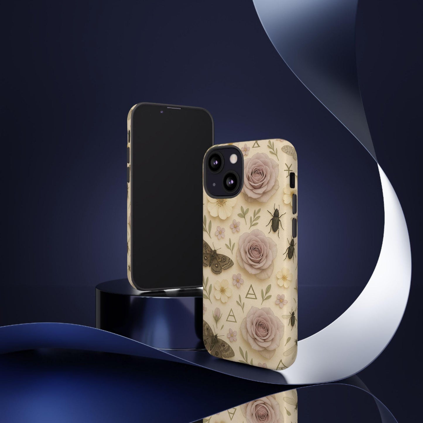 Unique Moth Witchy Boho Duskmire Bloom Tough Phonecase by Dreamdropwear