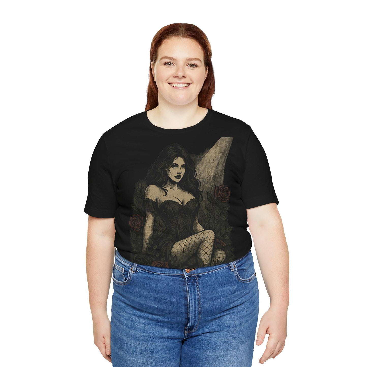 Gothic Romantic Thorned Desire Graphic Unisex T Shirt by Dreamdropwear