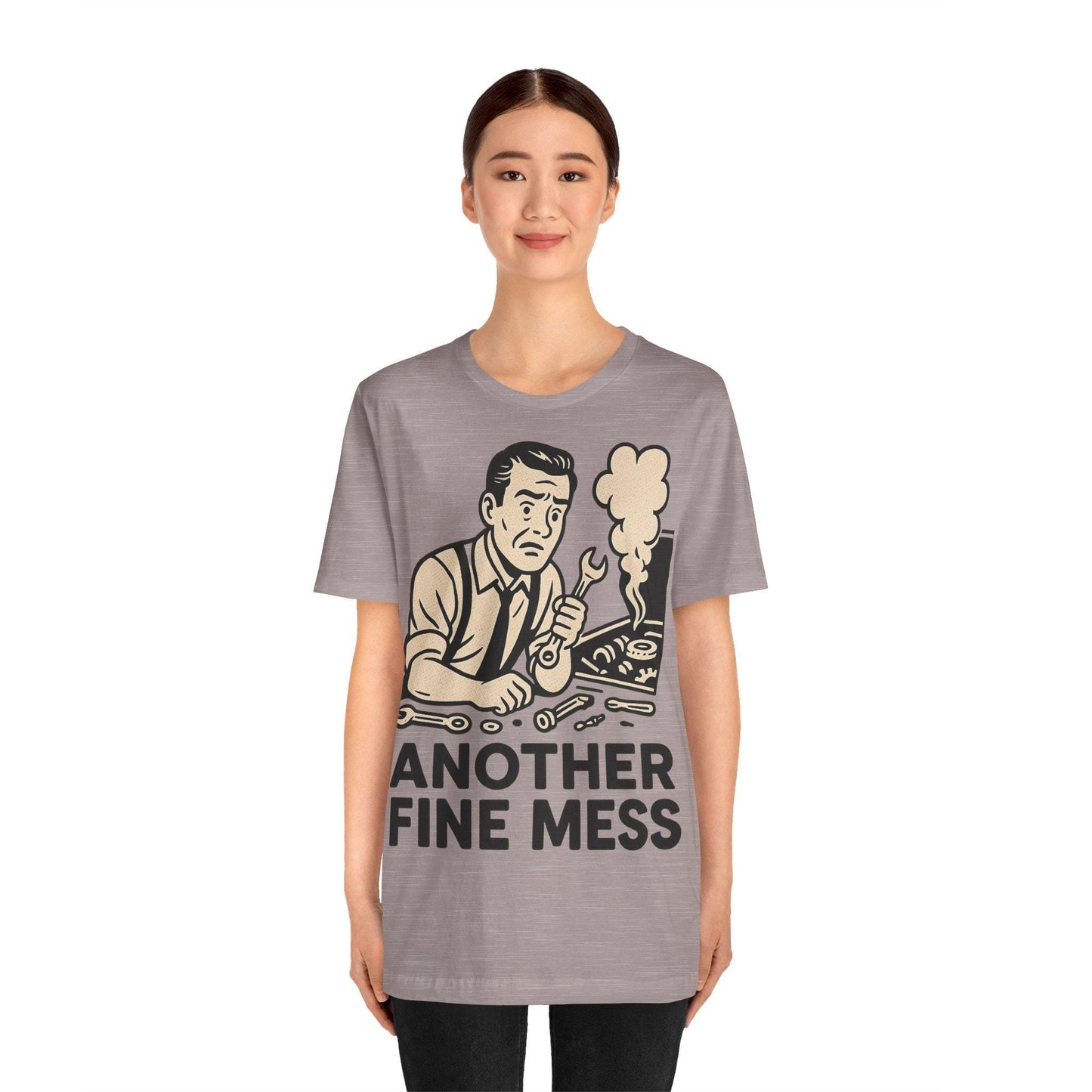 Funny Another Fine Mess Vintage Style Graphic Unisex T Shirt -Dreamdropwear