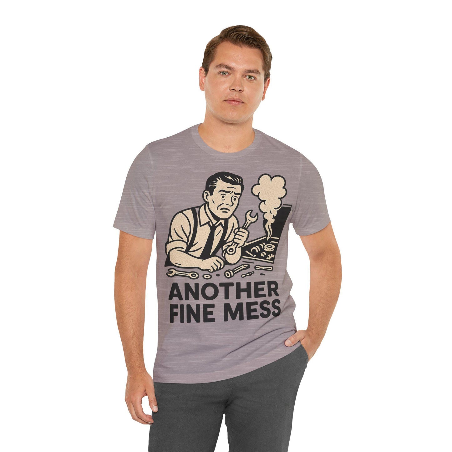 Funny Another Fine Mess Vintage Style Graphic Unisex T Shirt -Dreamdropwear