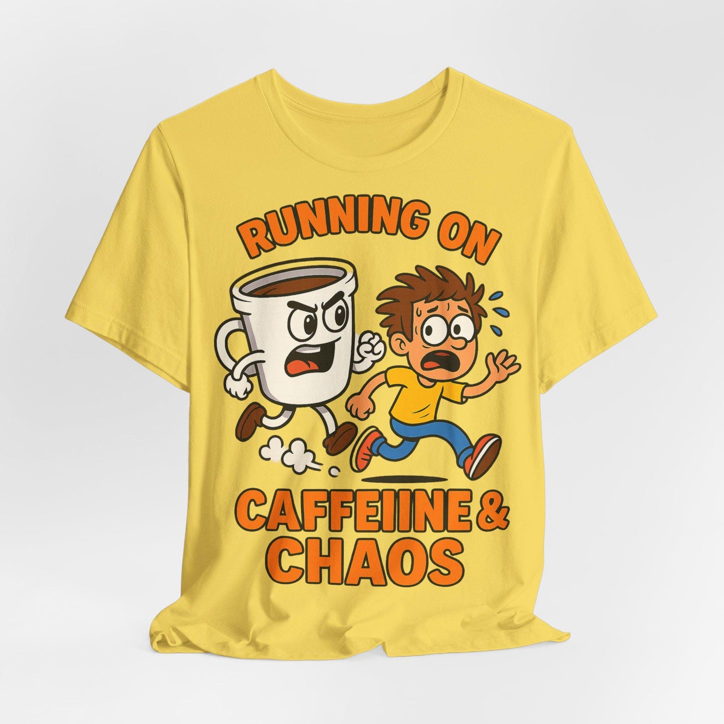 Funny Coffee and Chaos Lover Unisex Graphic T Shirt - Dreamdropwear