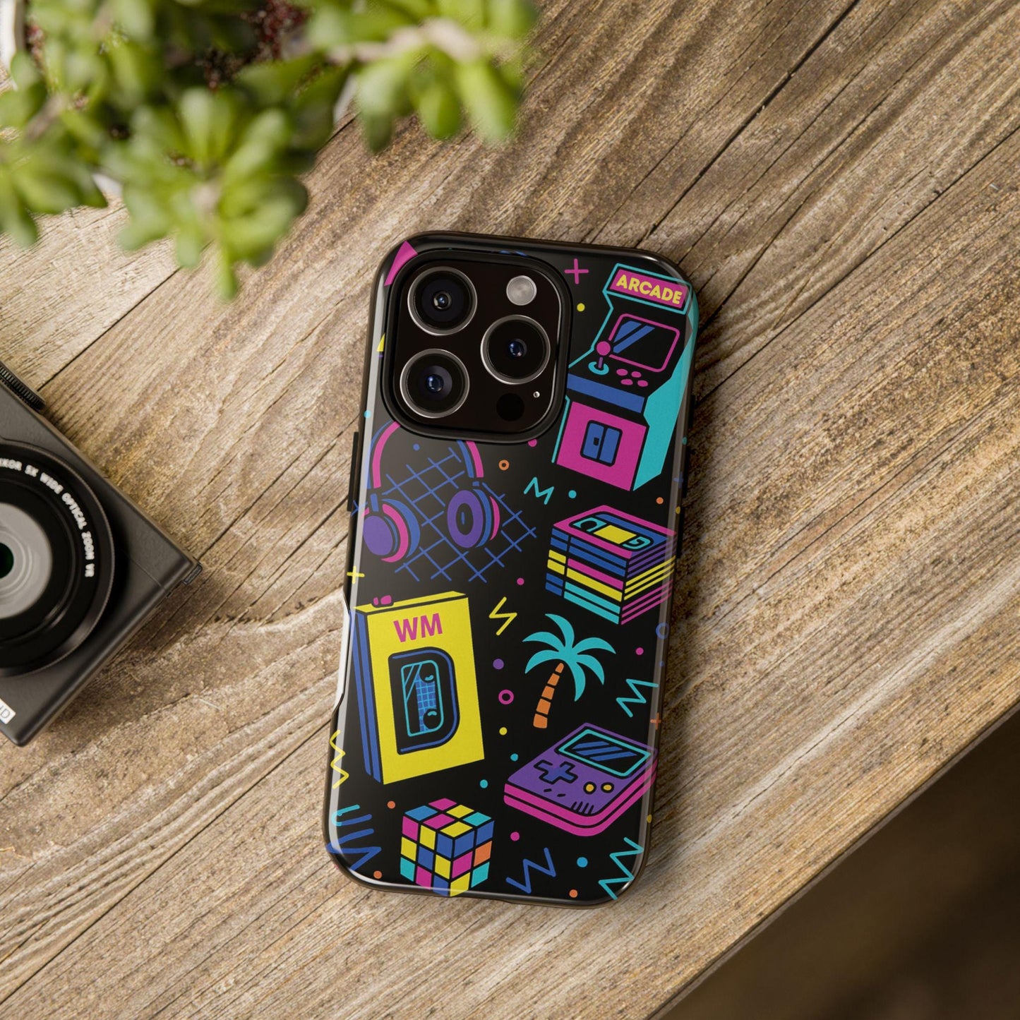 Unique Retro Arcade Dream Tough Phonecase with a Nostalgic Twist by Dreamdropwear