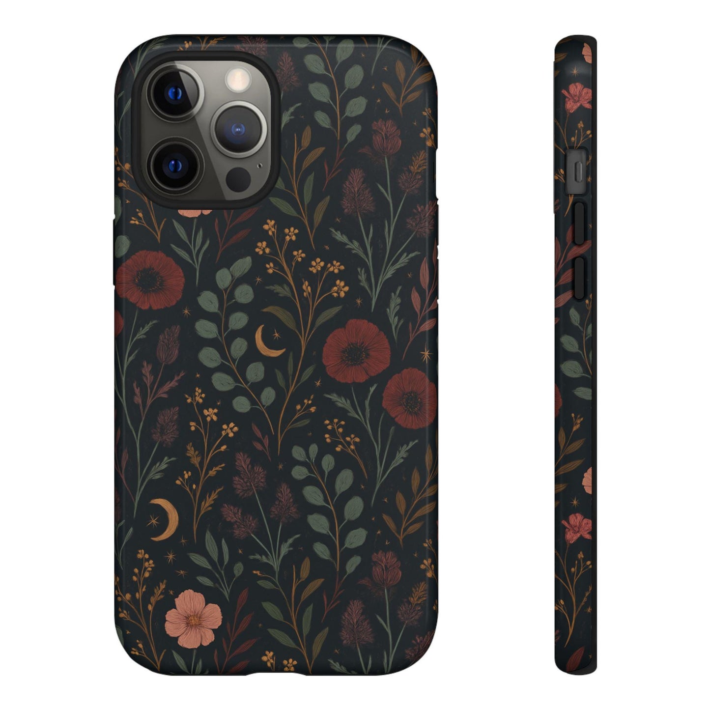 Unique Dark Floral Botanica Nocturn Custom Design Tough Phonecase by Dreamdropwear
