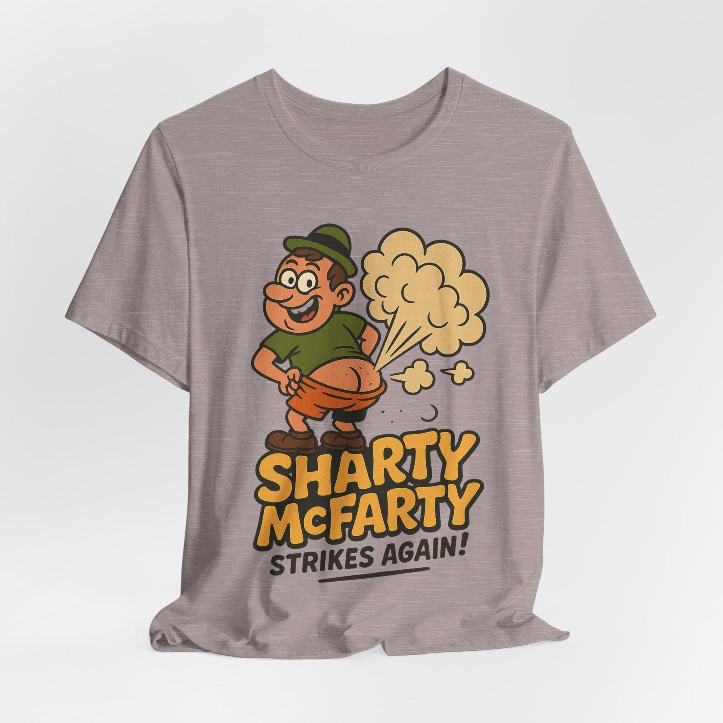 Funny Sharty Mc Farty Unisex Toilet Humour Unisex Graphic T Shirt by Dreamdropwear
