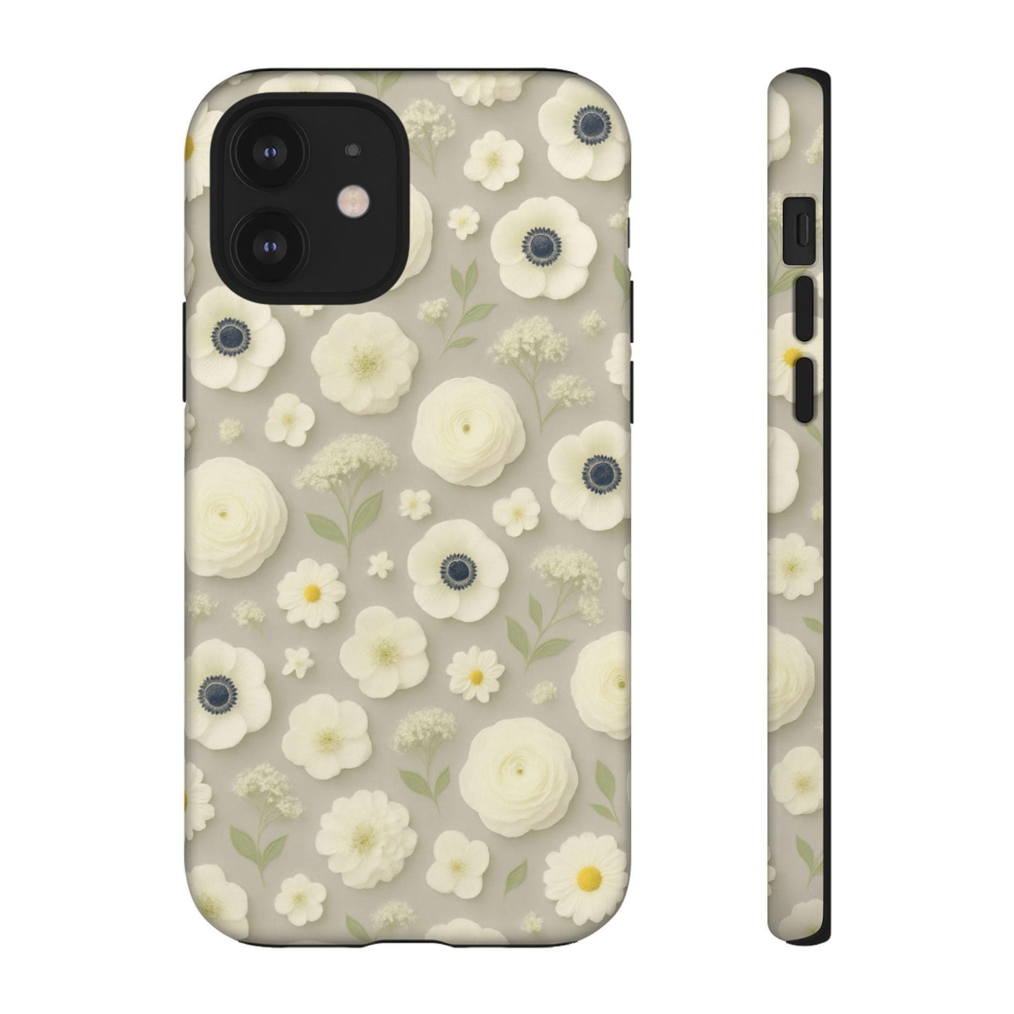 Floral Phone Case, Petal and Promise-Dreamdropwear-Cute Flower Phone Cover, Botanical Design Accessory, Trendy Gift for Her