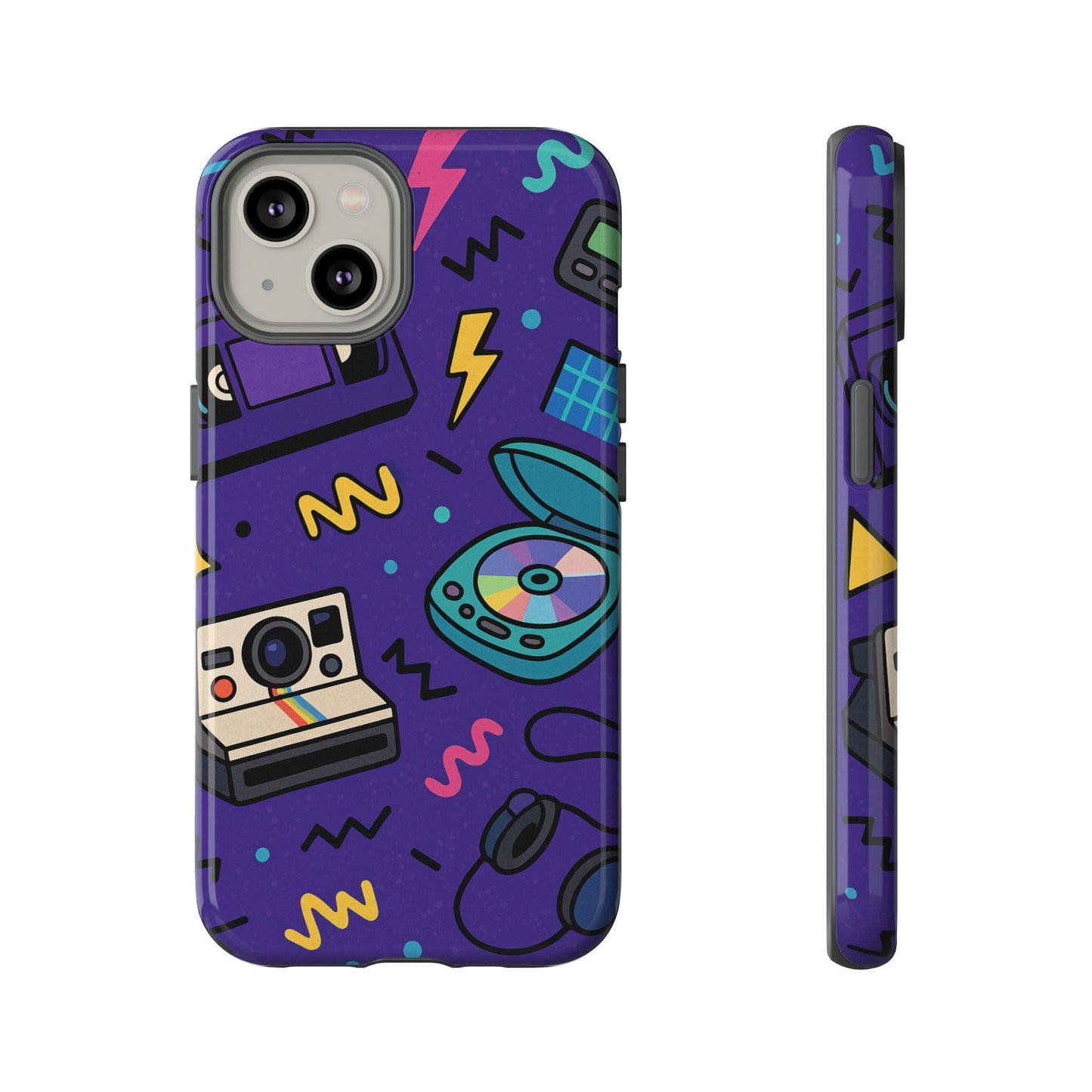 Vintage Inspired Retro Spin Durable Phone Case by Dreamdropwear.