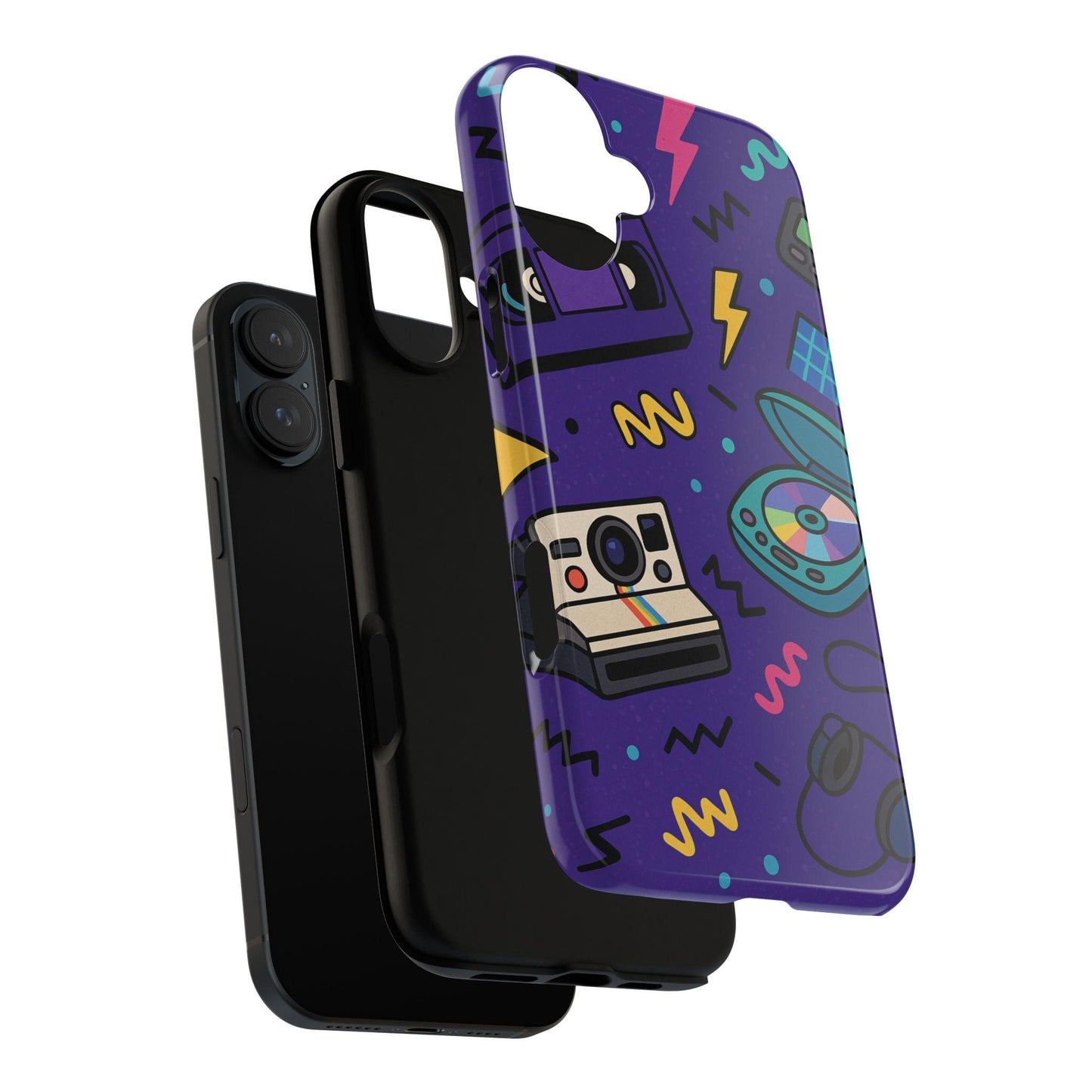 Vintage Inspired Retro Spin Durable Phone Case by Dreamdropwear.