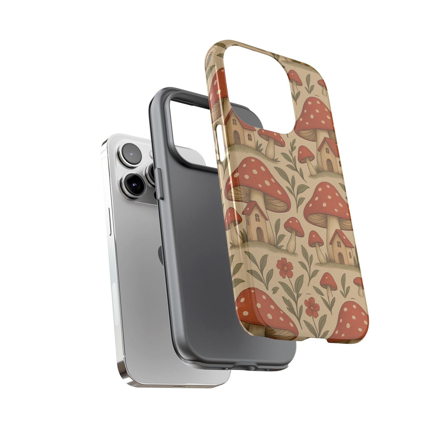 Tough Phone Case - Shroomstead Hollow-Dreamdropwear-Cute Floral Design, Gift for Nature Lovers, Eco-Friendly Accessories
