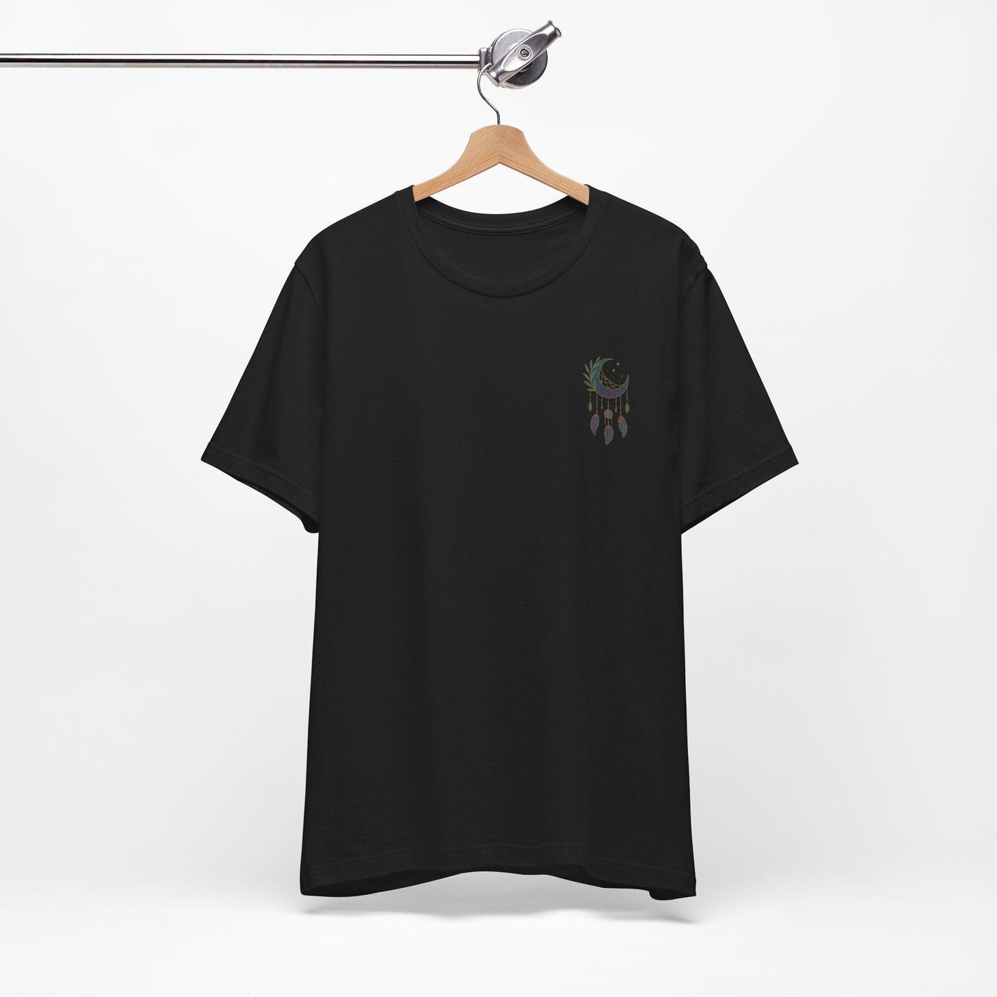 Dreamy Unisex T-Shirt with Bohemian Dreamcatcher Design by Dreamdropwear