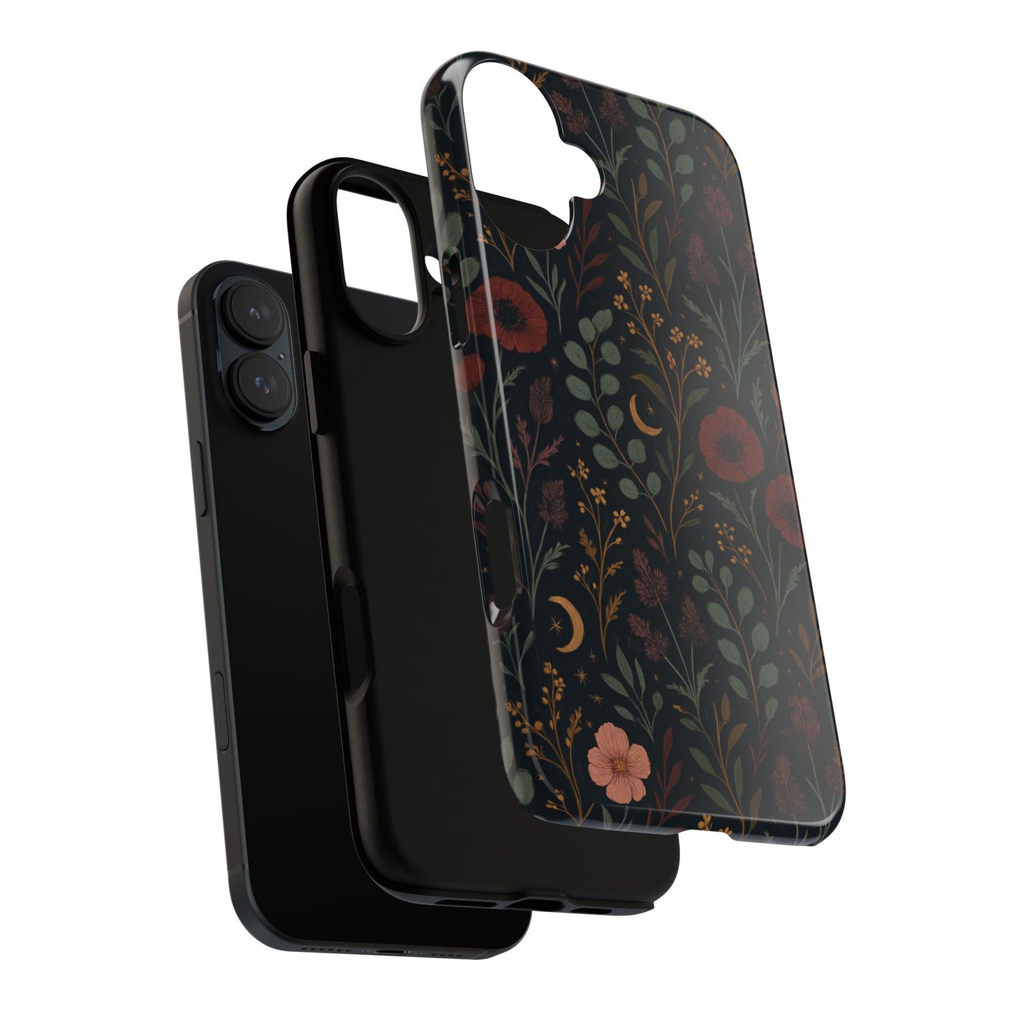 Unique Dark Floral Botanica Nocturn Custom Design Tough Phonecase by Dreamdropwear