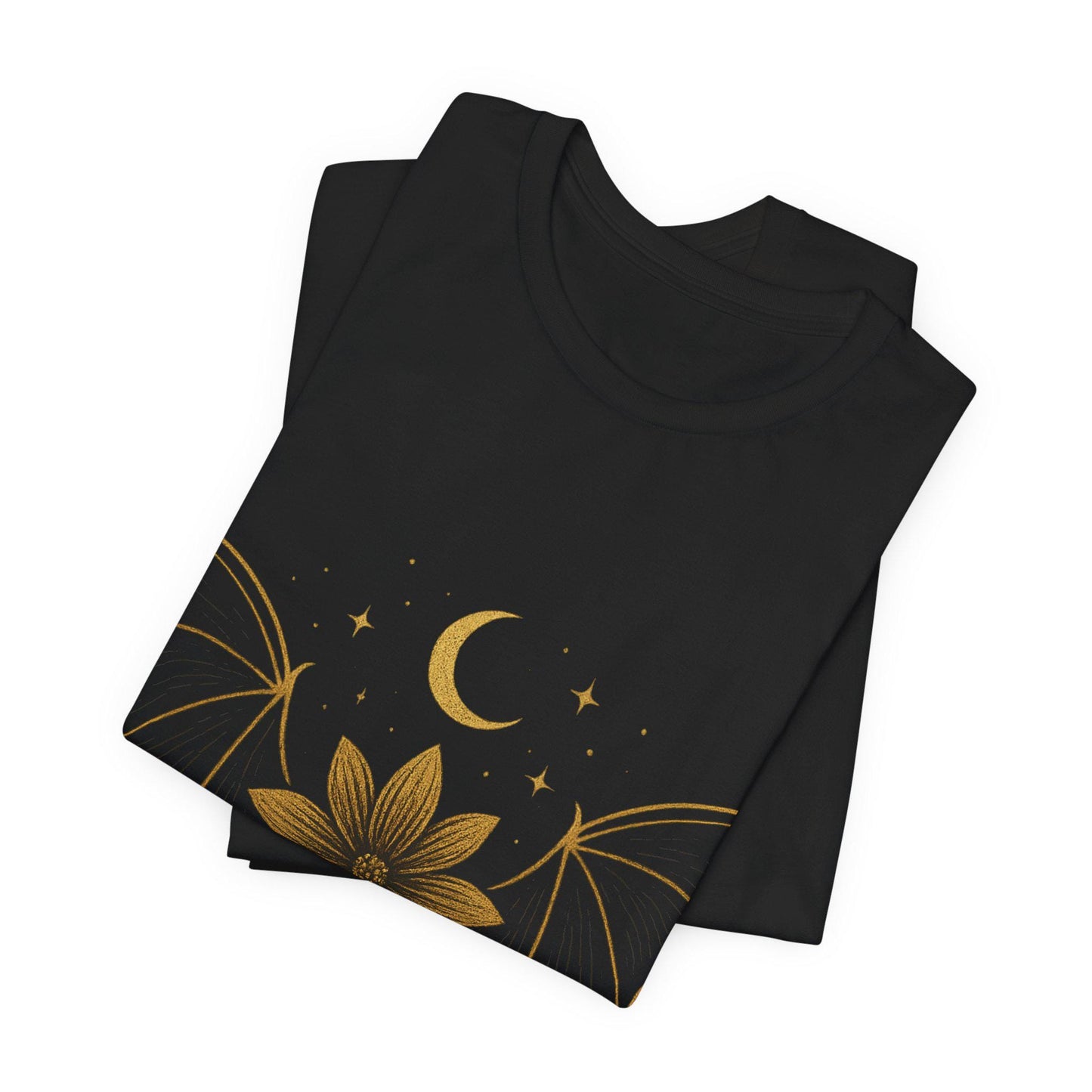 Boho Bat Flower Spooky Season Must-Have: Halloween Graphic Tee Unisex by Dreamdropwear