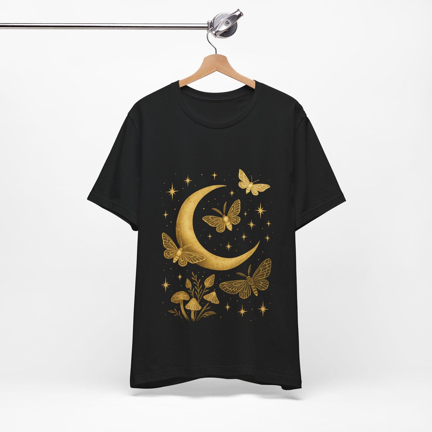 Celestial Moth and Moon unisex  Graphic T shirt-Boho-Dreamdropwear