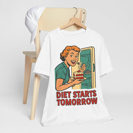 Sarcastic Diet Starts Tomorrow Unisex T Shirt by Dreamdropwear