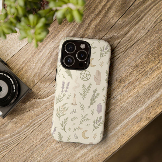 Witchy Boho Flora Ritual Unique Tough Phone Case by Dreamdropwear