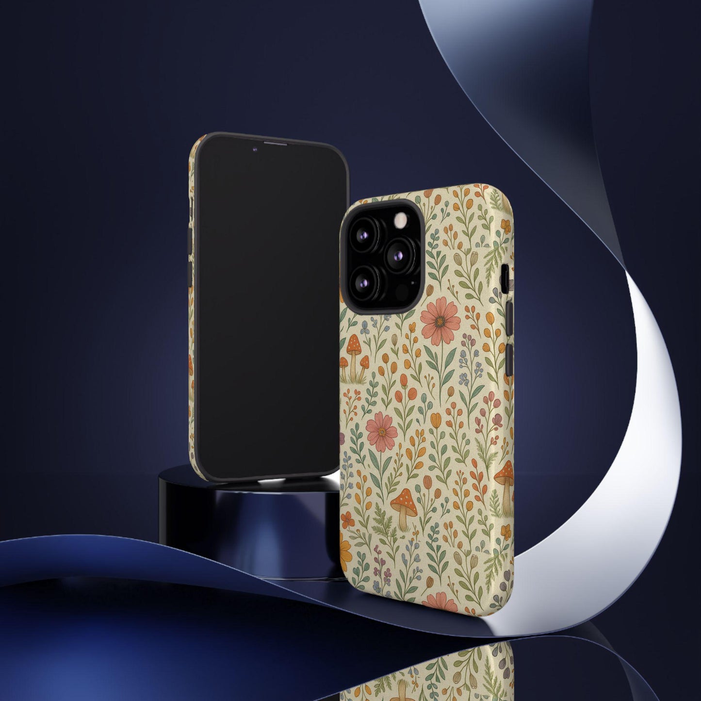 Whimsical Mushroom Waltz Custom Phone Protector for I Phones by Dreamdropwear