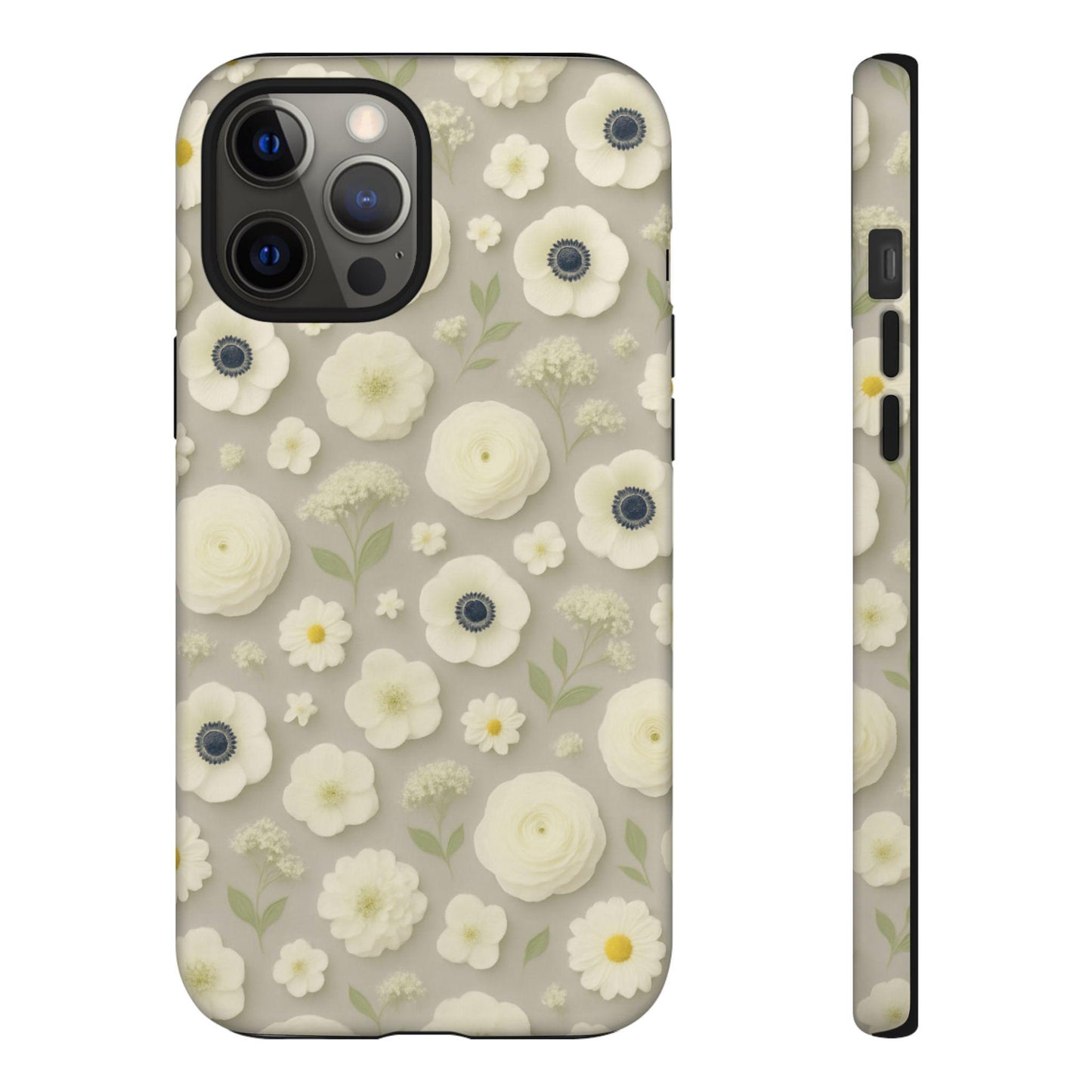 Floral Phone Case, Petal and Promise-Dreamdropwear-Cute Flower Phone Cover, Botanical Design Accessory, Trendy Gift for Her