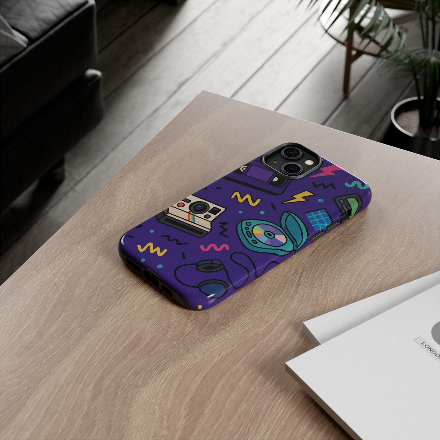 Vintage Inspired Retro Spin Durable  Phone Case by Dreamdropwear.