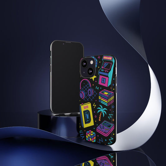 Unique  Retro  Arcade Dream Tough Phonecase with a Nostalgic Twist by Dreamdropwear