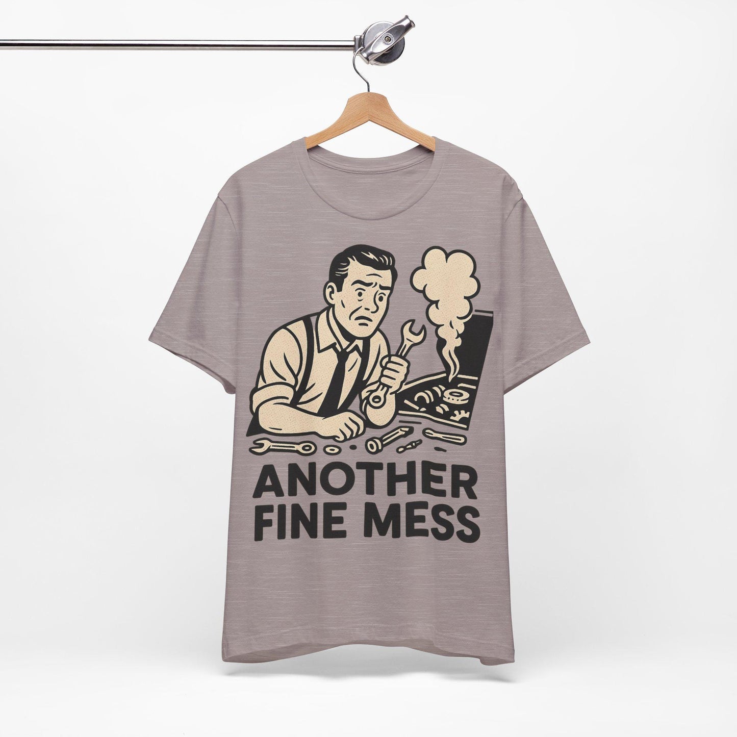 Funny Another Fine Mess Vintage Style Graphic  Unisex T Shirt -Dreamdropwear