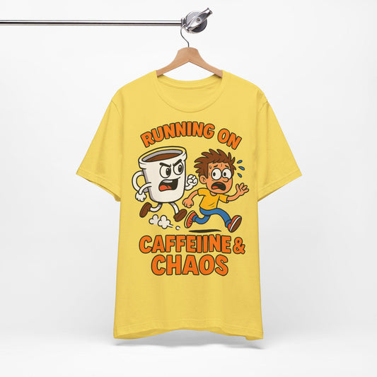 Funny Coffee and Chaos Lover Unisex  Graphic  T Shirt - Dreamdropwear