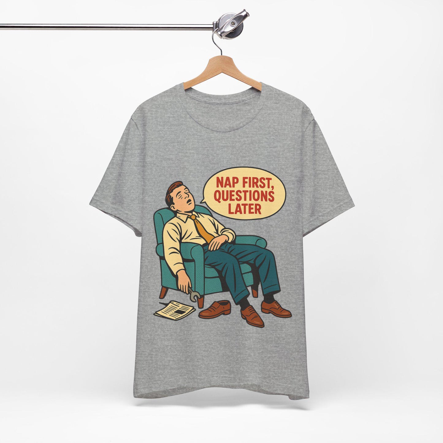 Funny Sleep Now Unisex Lazy Graphic T Shirt -Dreamdropwear