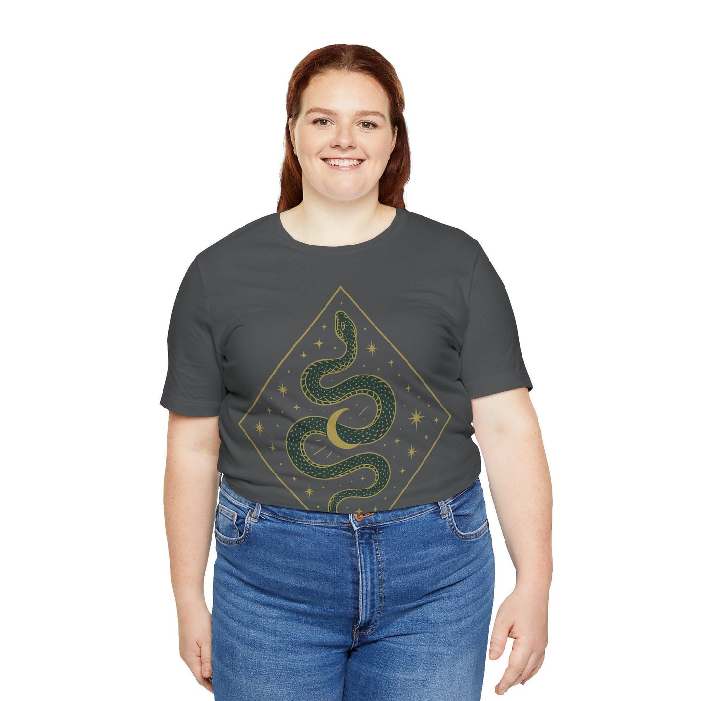 Serpent of the Stars Unisex  Graphic Tee - Embrace the Night Sky - Dreamdropwear