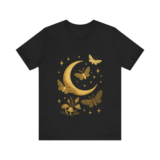 Celestial Moth and Moon unisex  Graphic T shirt-Boho-Dreamdropwear
