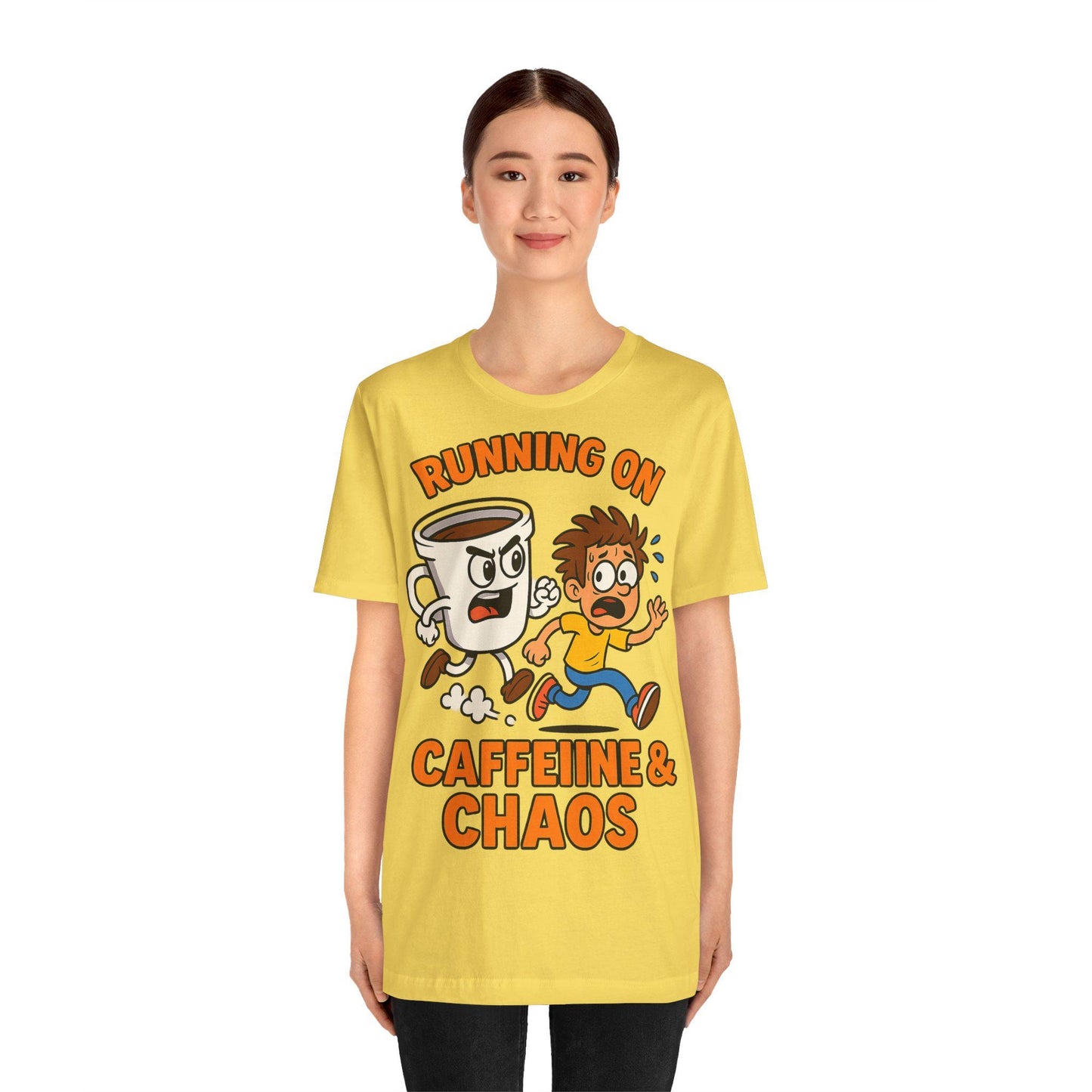 Funny Coffee and Chaos Lover Unisex  Graphic  T Shirt - Dreamdropwear
