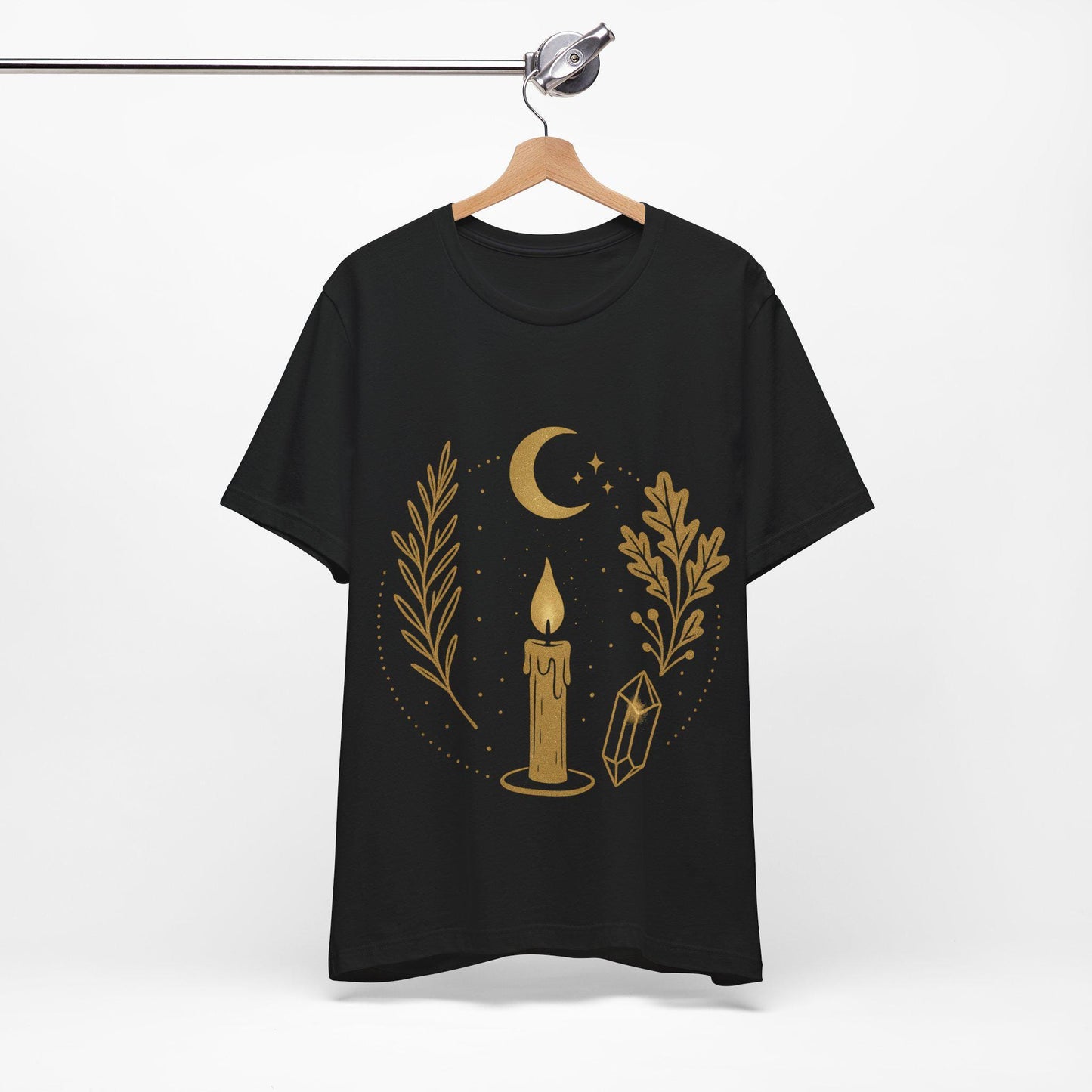 Chic Boho Witchy T Shirt with Cottage Vibes - Dreamy Cottage Hex Design