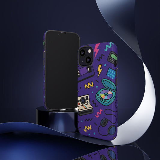 Vintage Inspired Retro Spin Durable  Phone Case by Dreamdropwear.