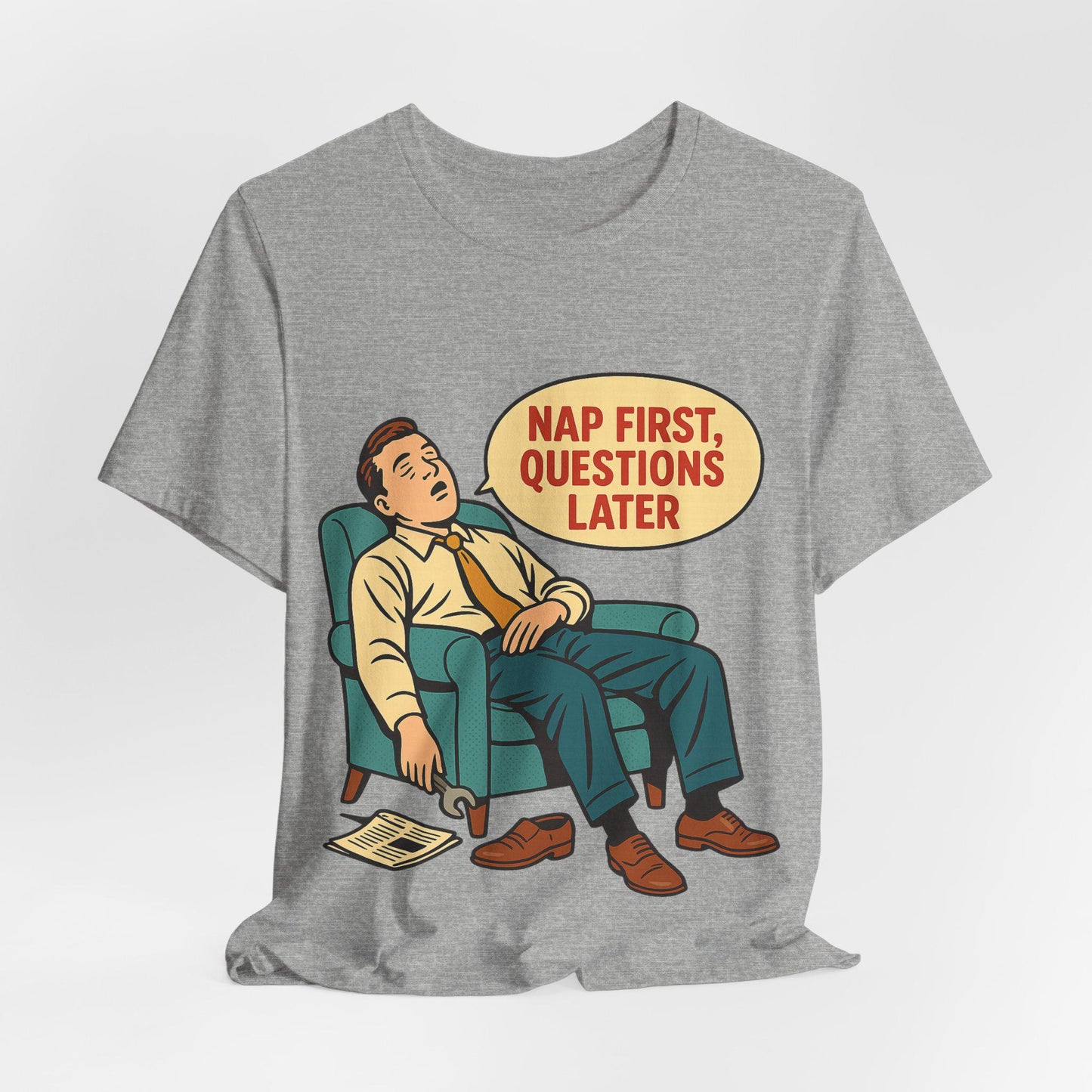 Funny Sleep Now Unisex Lazy Graphic T Shirt -Dreamdropwear