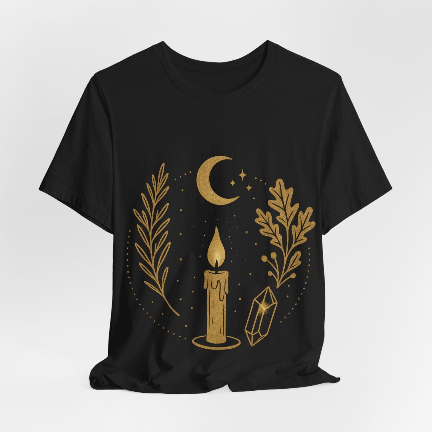 Chic Boho Witchy T Shirt with Cottage Vibes - Dreamy Cottage Hex Design