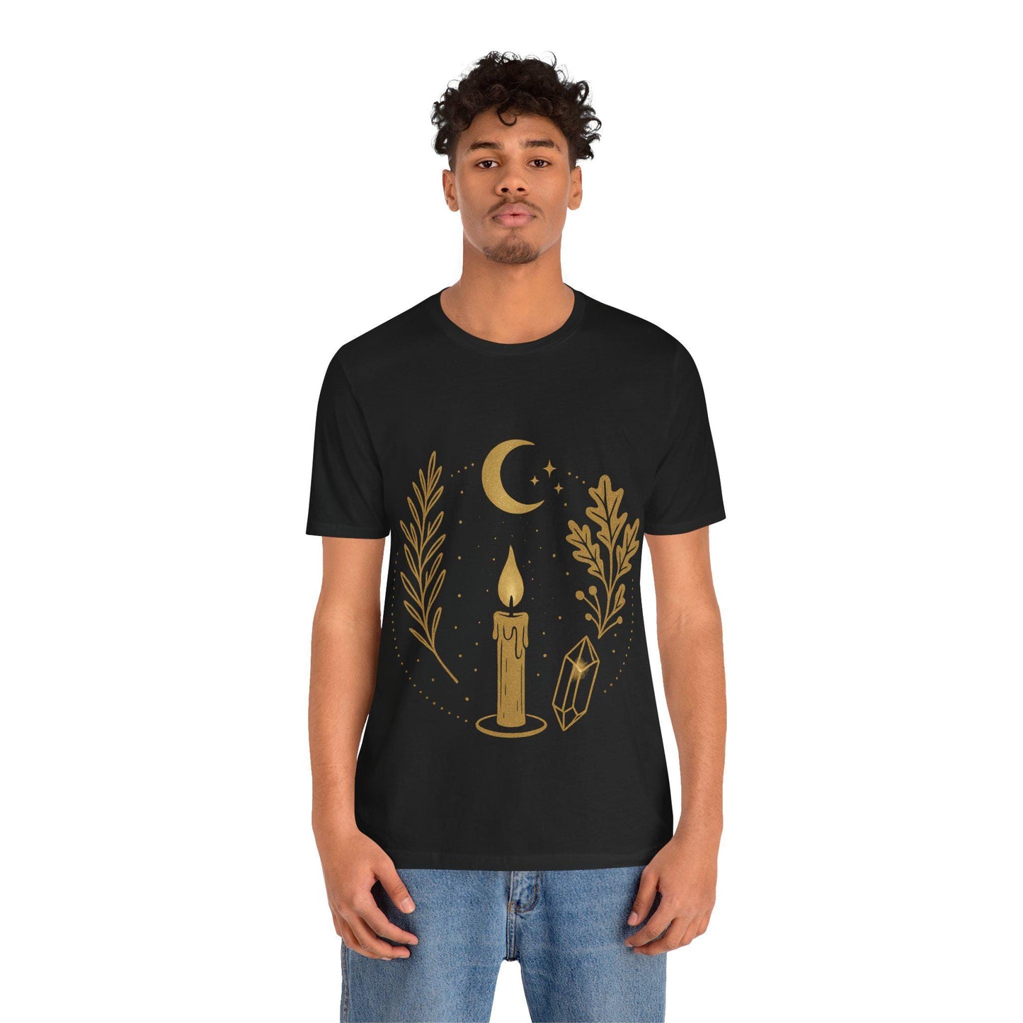 Chic Boho Witchy T Shirt with Cottage Vibes - Dreamy Cottage Hex Design