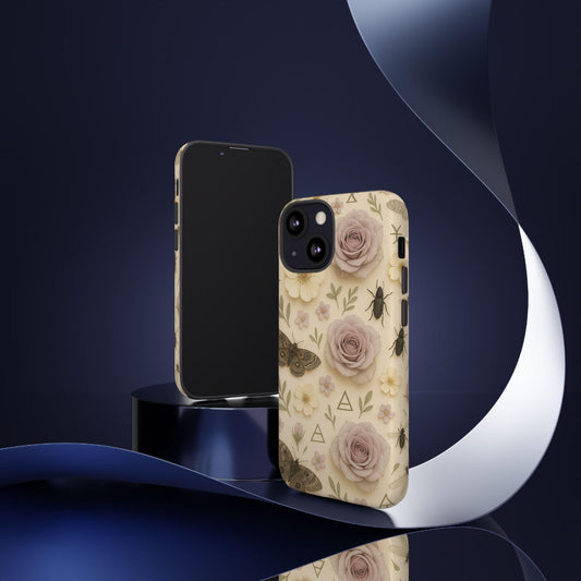 Unique Moth  Witchy Boho Duskmire Bloom Tough Phonecase by Dreamdropwear
