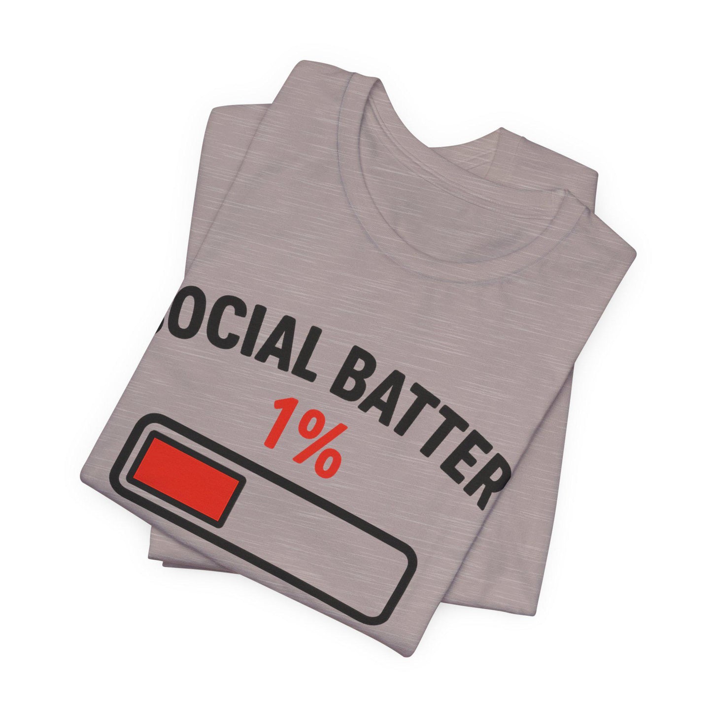 Anxiety Social Battery Graphic T Shirt Unisex by Dreamdropwear
