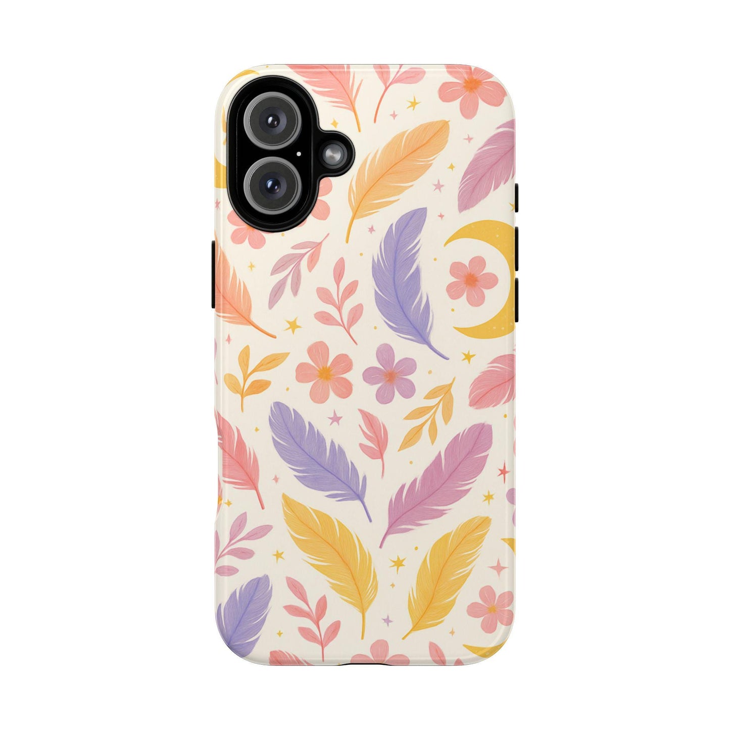 Colourful Feathers Celestial Plume – Colourful Feather Phone Case by Dreamdropwear