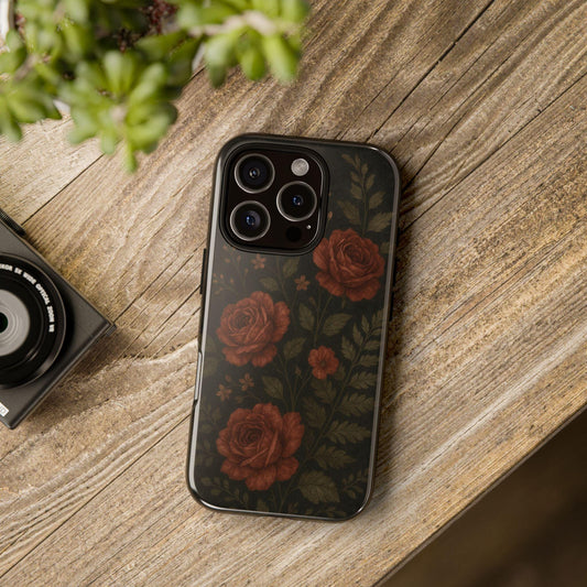 Blooming Beauty Midnight Bloom Floral Tough Phonecase by Dreamdropwear