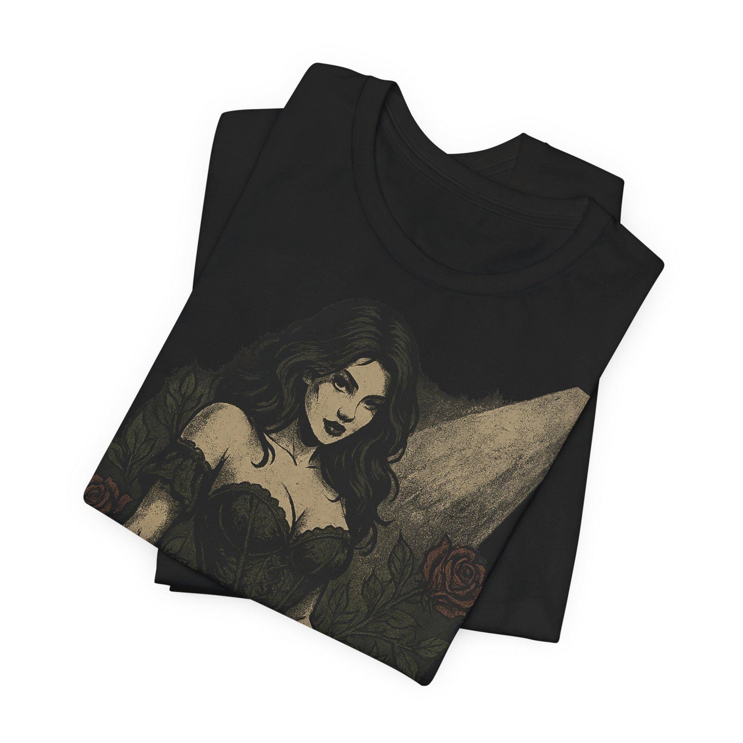 Gothic Romantic Thorned Desire Graphic Unisex T Shirt by Dreamdropwear