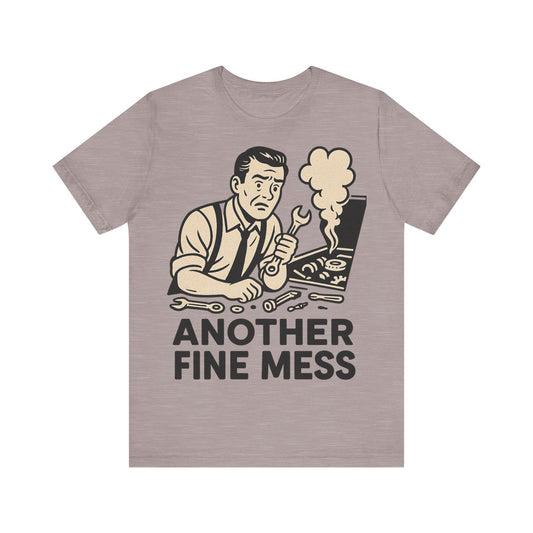 Funny Another Fine Mess Vintage Style Graphic  Unisex T Shirt -Dreamdropwear