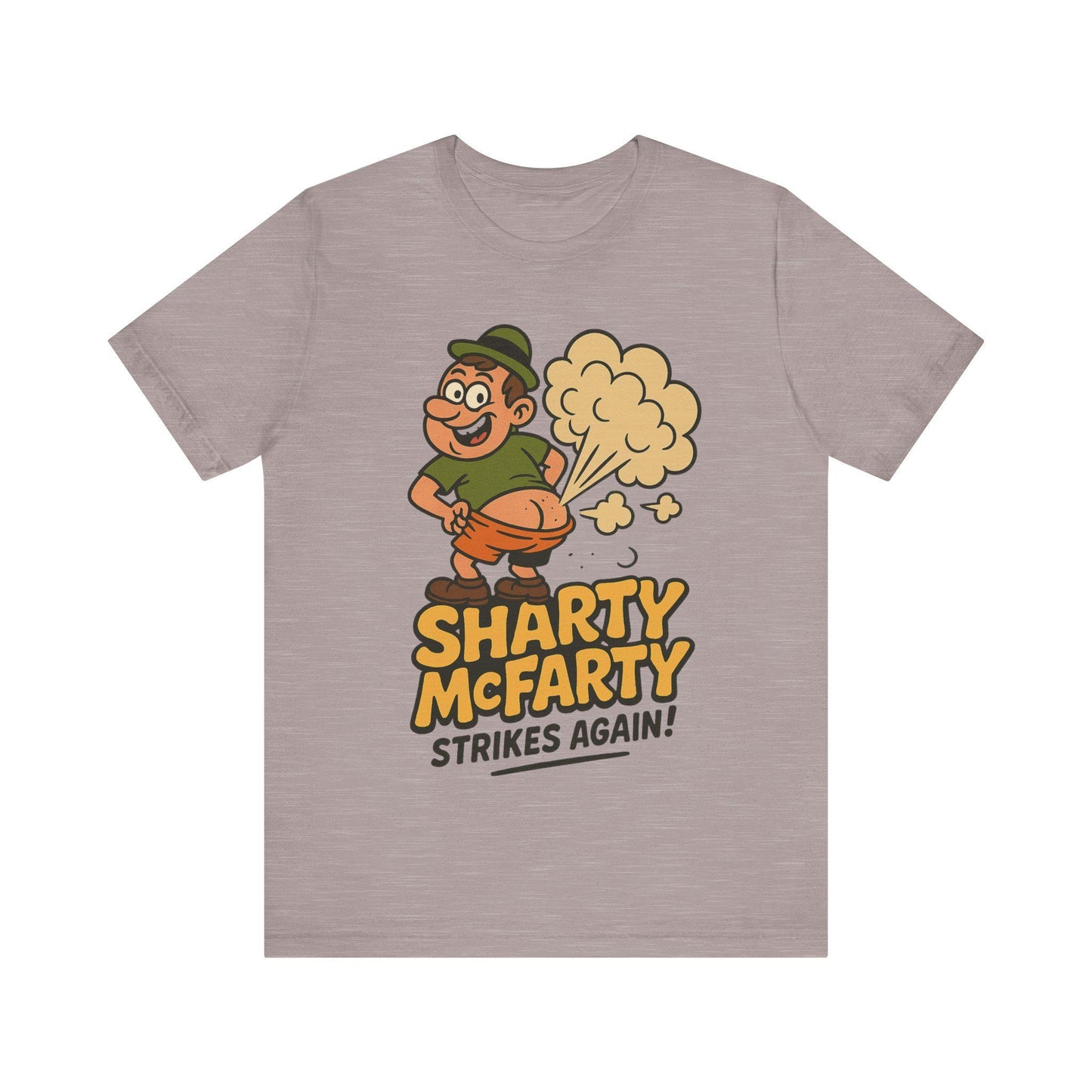 Funny Sharty Mc Farty Unisex Toilet Humour Unisex Graphic T Shirt by Dreamdropwear