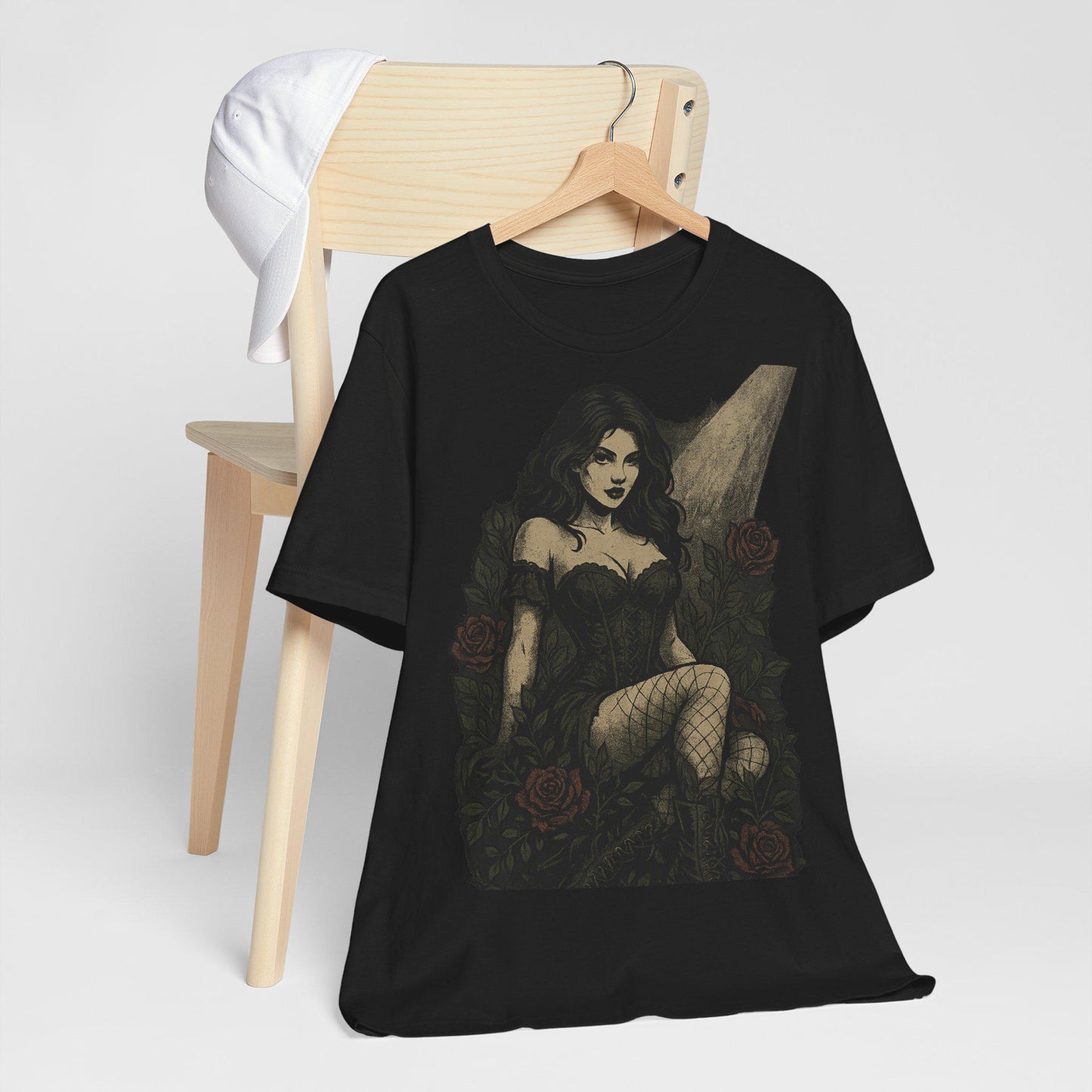 Gothic Romantic Thorned Desire Graphic Unisex T Shirt by Dreamdropwear