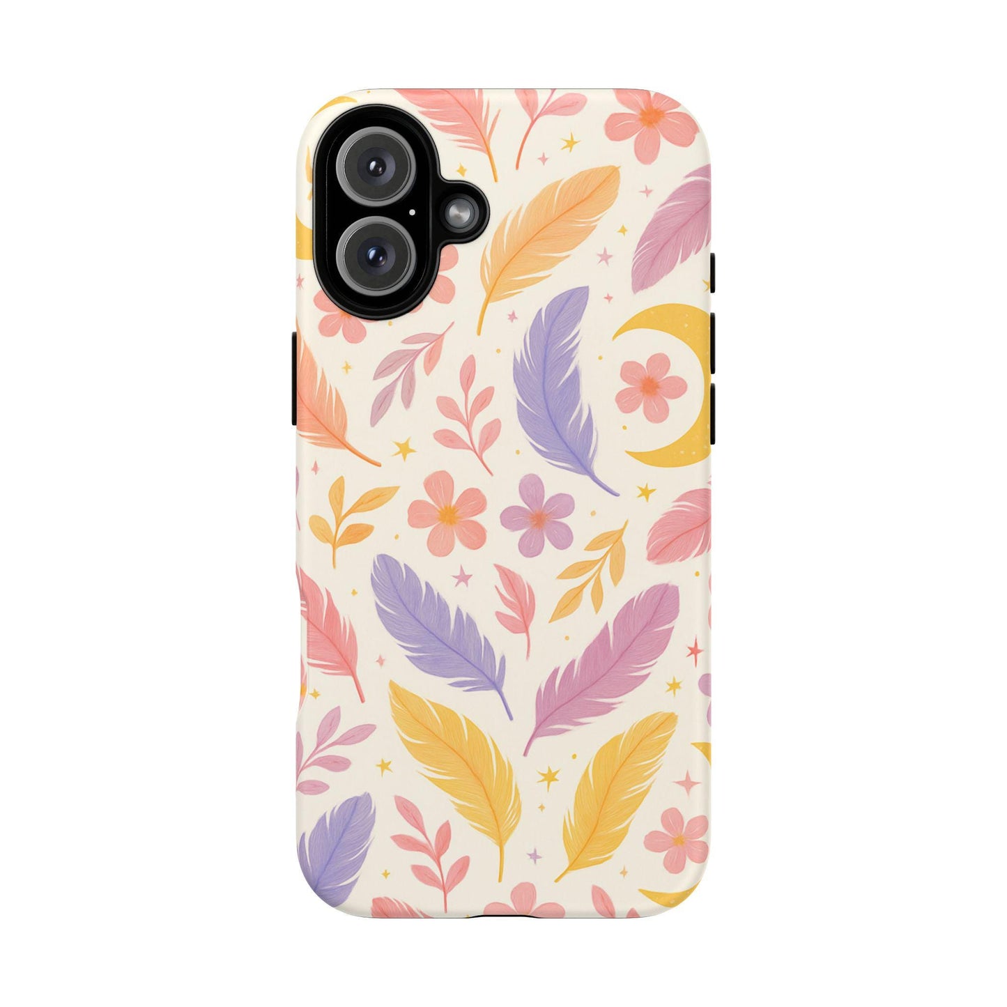 Colourful Feathers Celestial Plume – Colourful Feather Phone Case by Dreamdropwear