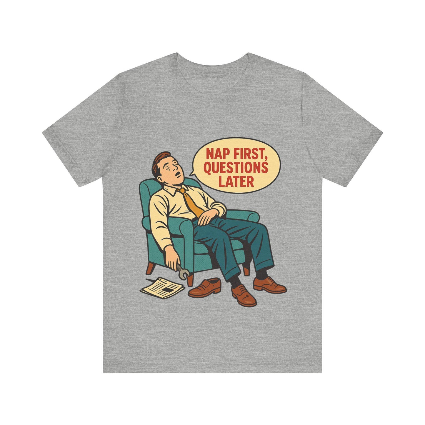 Funny Sleep Now Unisex Lazy Graphic T Shirt -Dreamdropwear