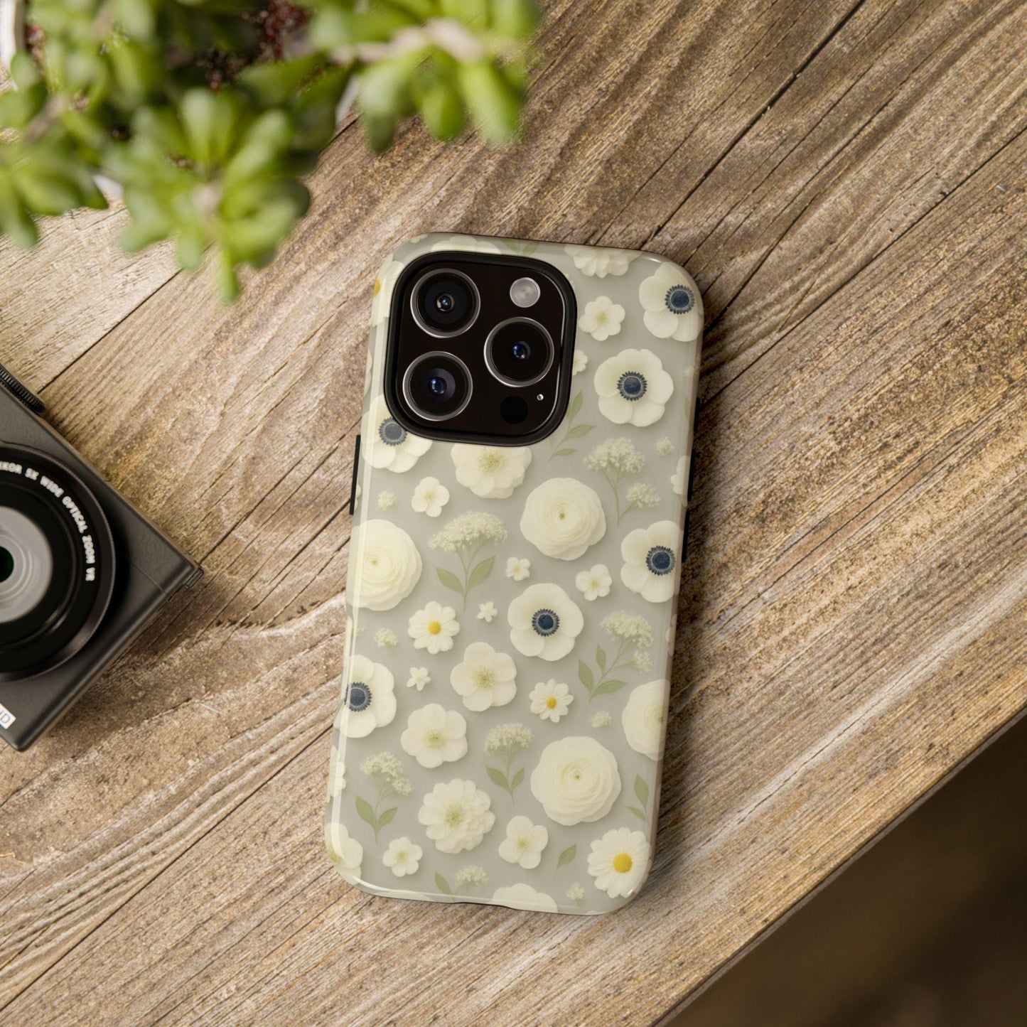 Floral Phone Case, Petal and Promise-Dreamdropwear-Cute Flower Phone Cover, Botanical Design Accessory, Trendy Gift for Her